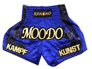 Short Boxe Thai Bleu Personnalisé : KNSCUST-1057